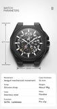 2026 Mens Mechanical Watches Top Brand Luxury Stainless Steel Waterproof Hollow Out Blue Big Male Wristwatches Relogio Masculino
