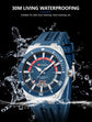 Mens Watches Analog Quartz Sports Unisex 30M Waterproof Watch for Men Military Time with Second Hand Glowing Easy to Read Dial