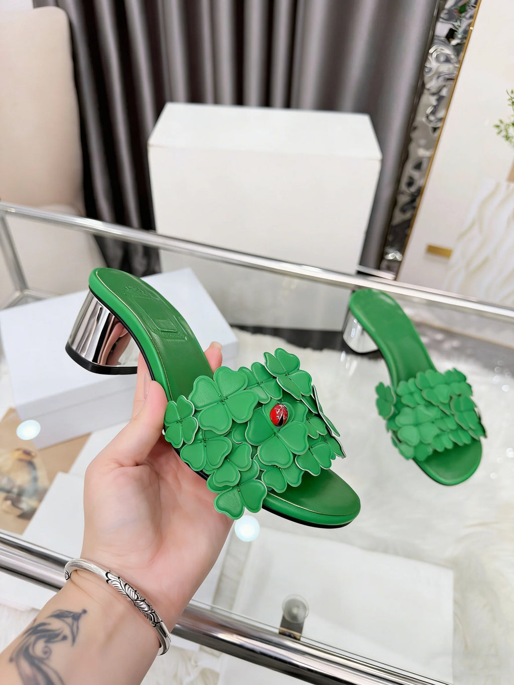 High-Quality Fashionable Casual High-Heel Ladies Slippers Comfortable Stylish Footwear for Women