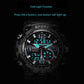 Mens Watch Multi Function Open Button Luminous Function Dual Display Analog Digital Watch Suitable for Sports and Running