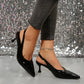 New in 2025 Pumps Footwear Elegant Women Heeled Shoes Fashion Buckle Strap Female Pointed Toe Slingbacks Ladies High Heels Shoes