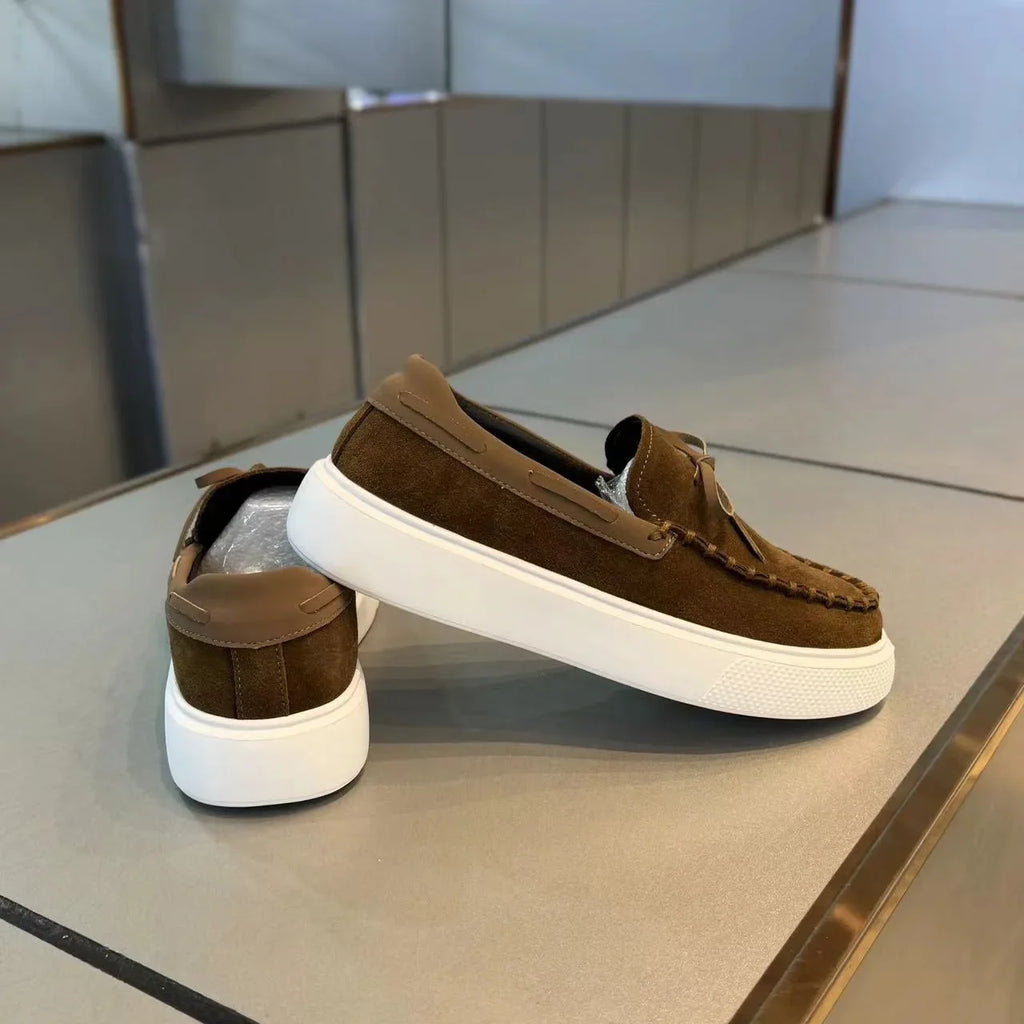 Mens Loafers Casual Leather Shoes for Men Slip on Moccasins Breathable Male Driving Shoes Comfort Soft Dress Footwear Men Shoes