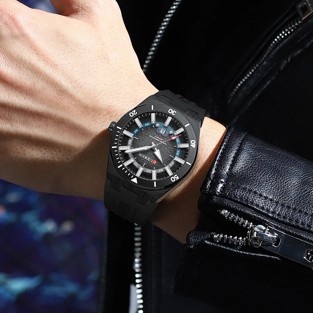 Mens Watches Analog Quartz Sports Unisex 30M Waterproof Watch for Men Military Time with Second Hand Glowing Easy to Read Dial