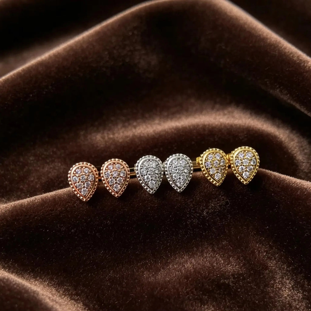 Water Drop Teardrop Jewelry Set Women's S925 Silver Necklace Earring Bracelet Ring AAAA+ Zircon High quality Wedding Party Gift