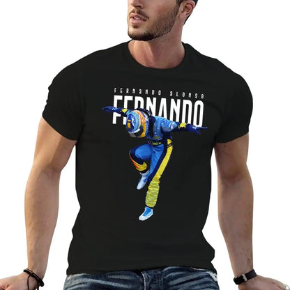 Fernando driver Alonso dance T-Shirt new edition for a boy fashion shirts mens clothing