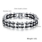 Mens Stainless Steel Bracelet Biker Bicycle Motorcycle Link Chain for Men Bangle Rock Male Jewelry Gift