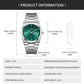Man Watch Quartz Watch Luxury Waterproof Luminous Date Week Stainless Steel Men&