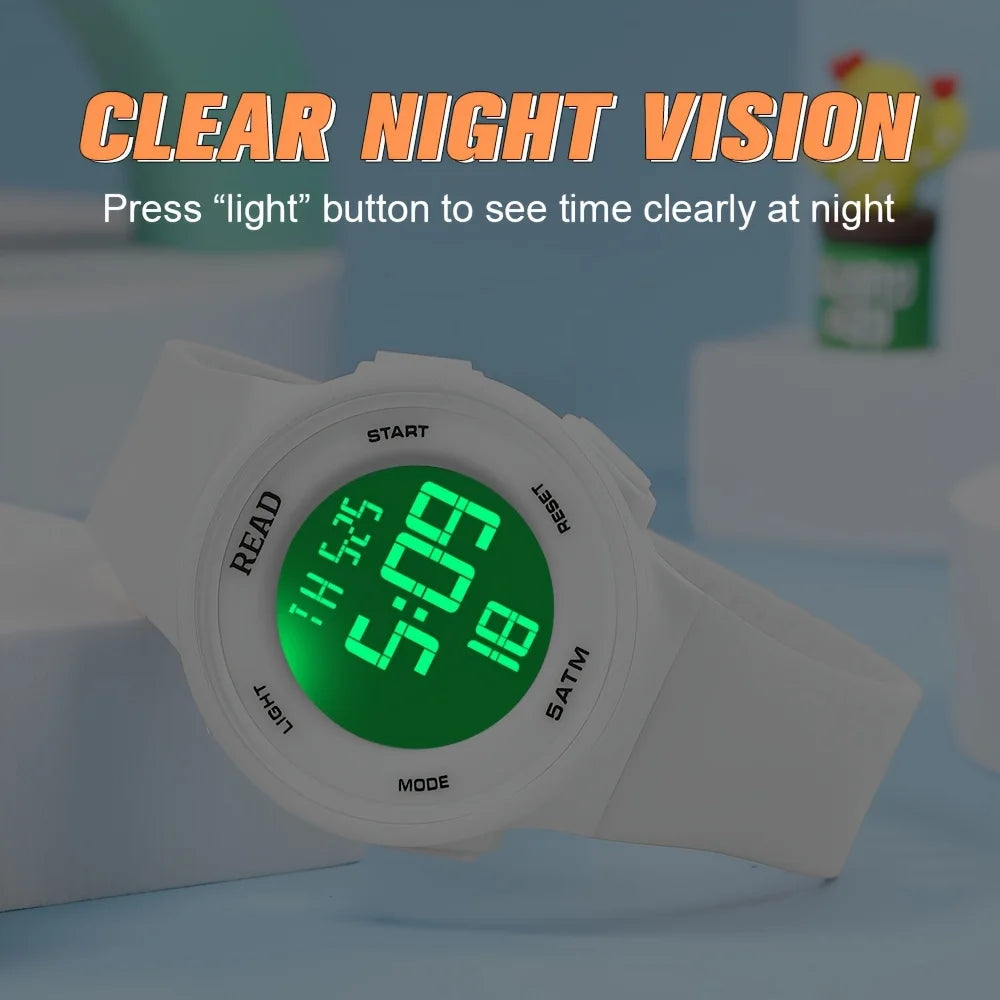 Watches for Women, Fashion Watch With High-Resolution LED Definition Display, Waterproof Multi-Function Electronic Digital Watch