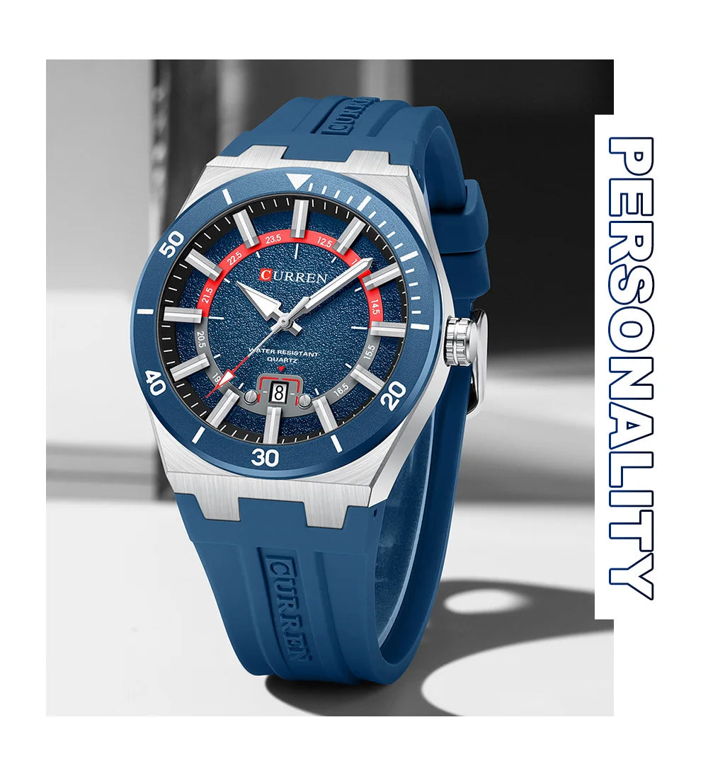 Mens Watches Analog Quartz Sports Unisex 30M Waterproof Watch for Men Military Time with Second Hand Glowing Easy to Read Dial