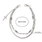 Fashion Cross Pants Chain For Men Metal Waist Chain Street Punk Jeans Chain Detachable Trousers Hanging Chain Accessory