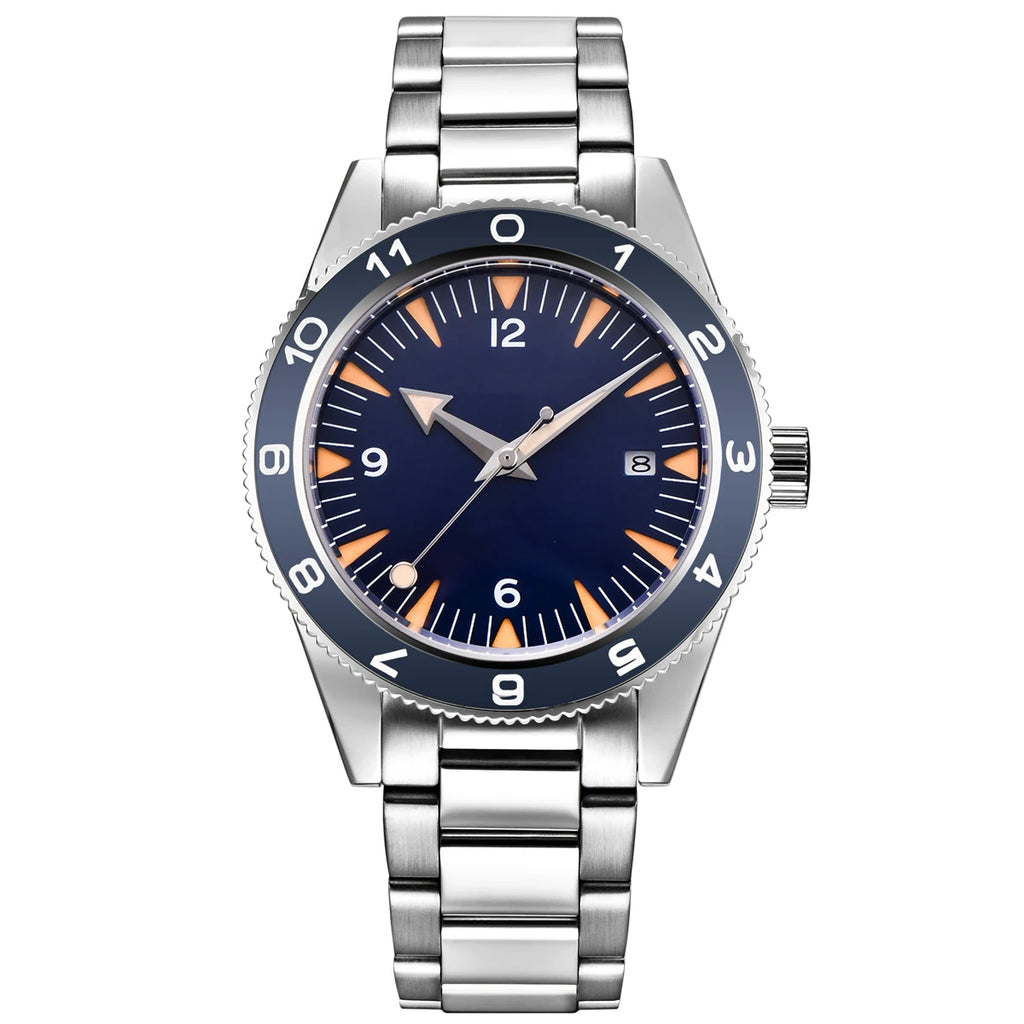 41MM  CORGEUT Sapphire Glass 100m Waterproof Japan  Automatic Luminous Mens Watch Nylon Strap