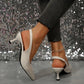 New in 2025 Pumps Footwear Elegant Women Heeled Shoes Fashion Buckle Strap Female Pointed Toe Slingbacks Ladies High Heels Shoes