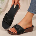 Women's Sandals Fashion Heeled Sandals For Summer Shoes Women Slippers Summer Footwear Female Block Heels Sandalias De Mujer