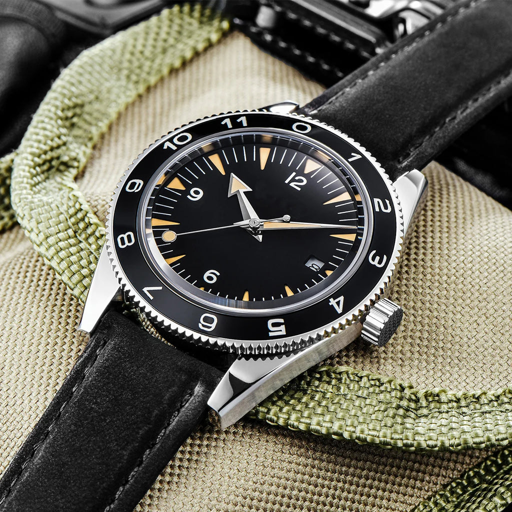 41MM  CORGEUT Sapphire Glass 100m Waterproof Japan  Automatic Luminous Mens Watch Nylon Strap