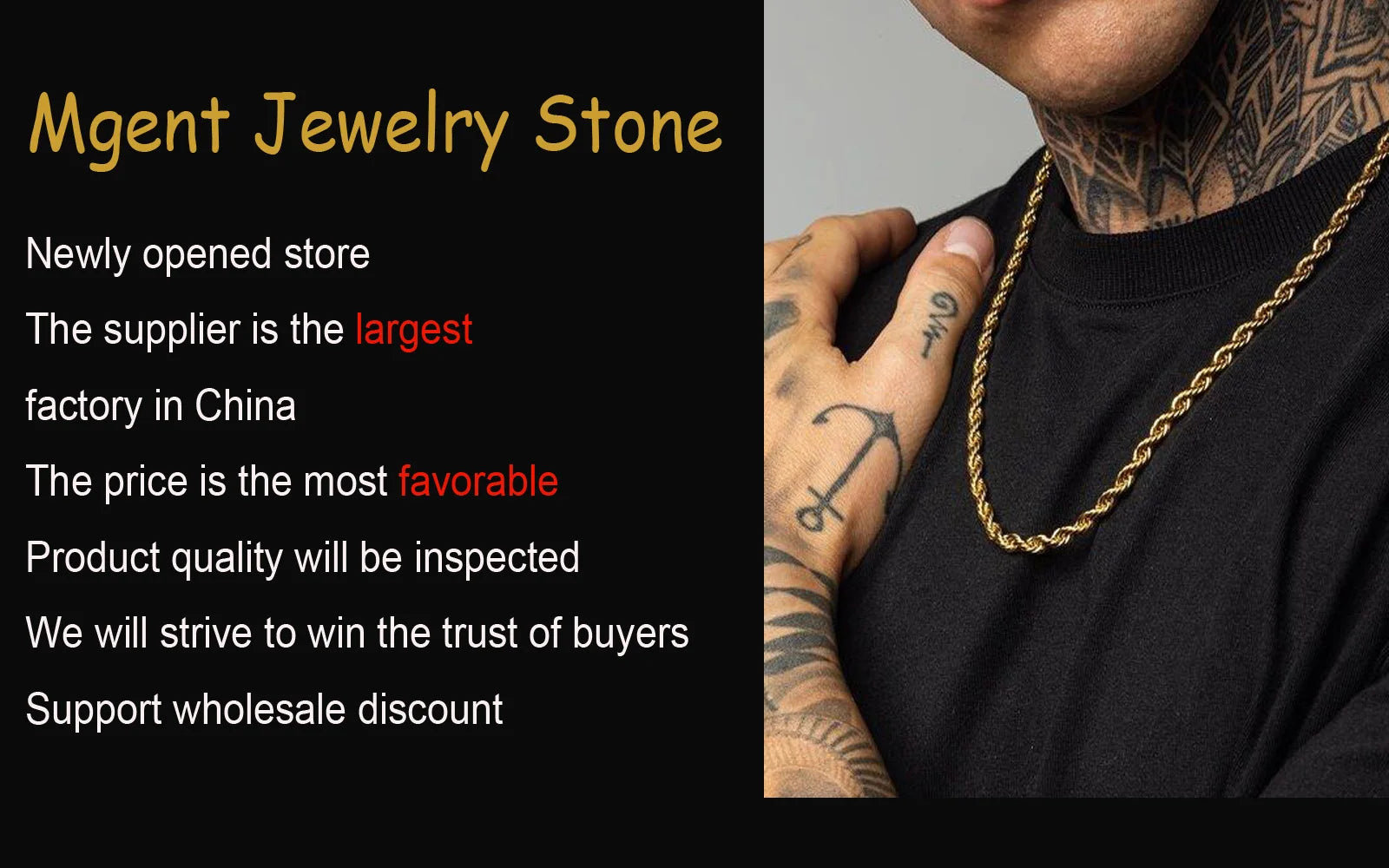 Hip Hop Chain Bracelets for Men Boys,Never Fade 4-point Star Adjsutable Wristband,Trendy Jewelry Gifts